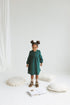 Emerald Linen Girls Dress