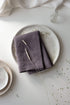 Grape Linen Napkins Set Of 2 Mitered Corners