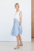 Ice Blue Linen Skirt