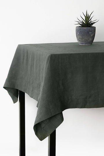 Natural Light Large Linen Tablecloth