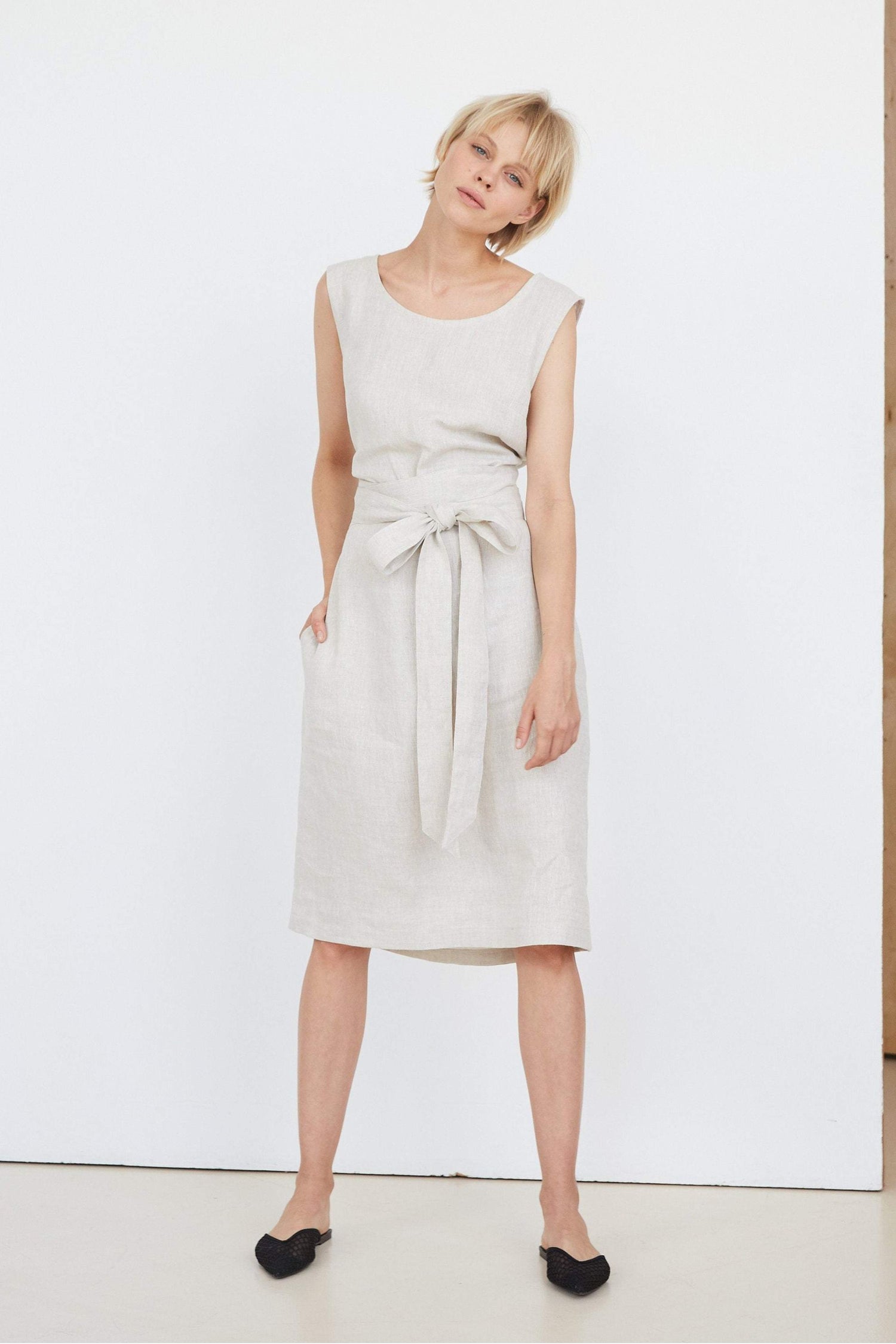 Natural Light Linen Dress Natural Light Linen Dress
