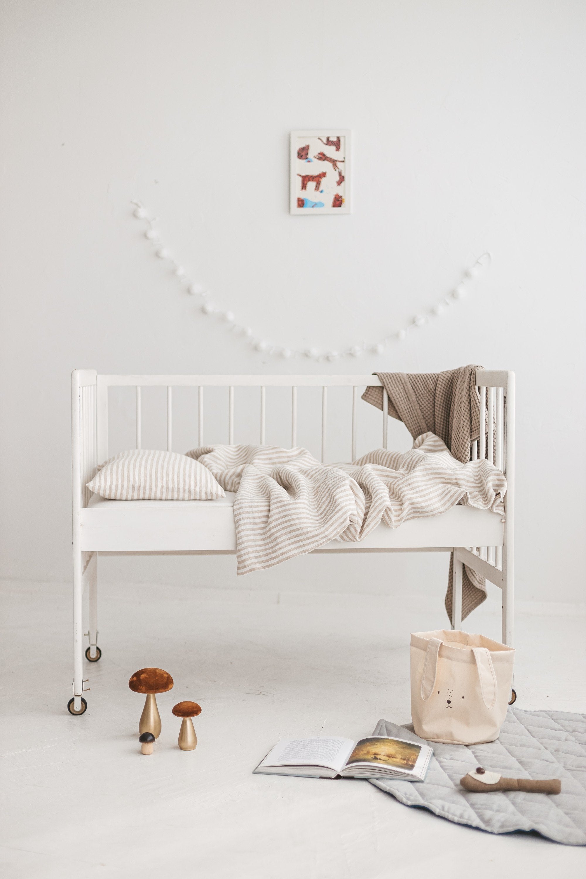 Linen Baby Bedding Set