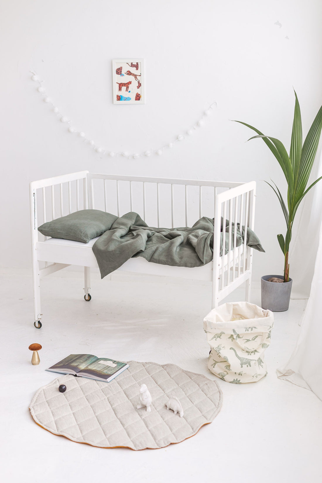Linen Baby Bedding Set