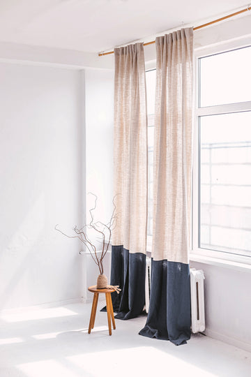 color block curtains
